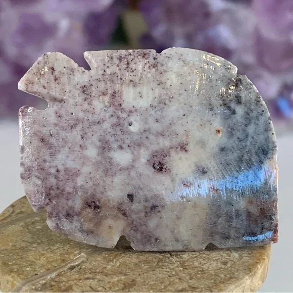 Miniature Frog Stone Carving Mini Toad Figurine Steatite Soapstone Animal 2" - Picture 7 of 8